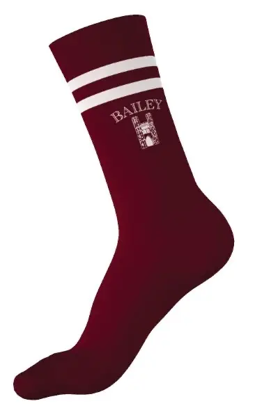 Socks made for The King's School, Canterbury